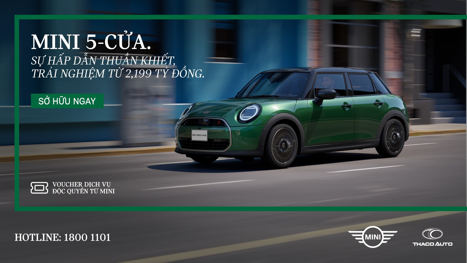 MINI 5-Cửa: Sự hấp dẫn thuần khiết, giá sở hữu từ 2,199 tỷ đồng.